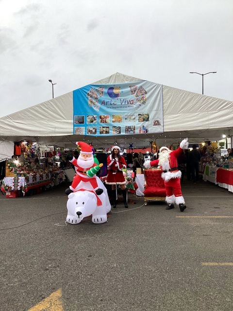 Show navideño con Santa en Arte Viva