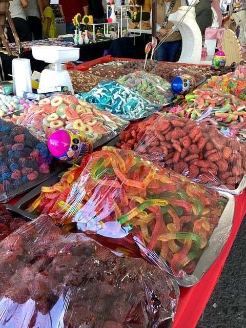 Dulces artesanales de colores